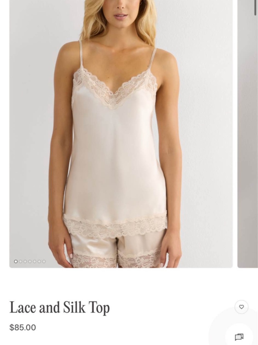 Intimissimi Silk Lace Pajama Set NWT + Gift Box
